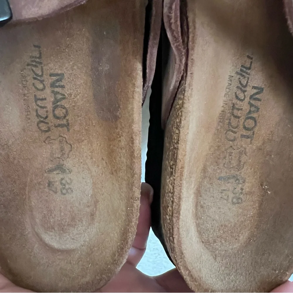 Naot Tahoe Thong Dark Brown Leather Platform Sandal Size 7-7.5 US - Picture 8 of 11